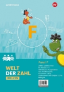 Buchcover und Innenansicht für das Buch: Welt der Zahl Inklusiv. Inklusionspaket F Hefte F1 bis F4