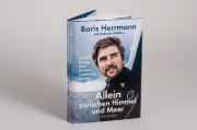 Buchcover und Innenansicht für das Buch: Allein zwischen Himmel und Meer