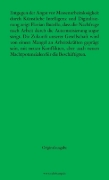 Buchcover und Innenansicht für das Buch: Das knappe Gut Arbeit