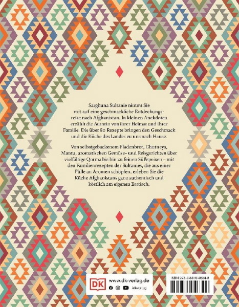 Buchcover und Innenansicht für das Buch: Afghanische Küche