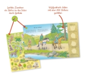 Buchcover und Innenansicht für das Buch: Wieso? Weshalb? Warum? Stickerheft: Ritter