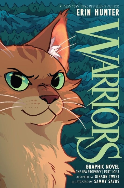 Buchcover und Innenansicht für das Buch: Warriors Graphic Novel: The New Prophecy, Part One of Three