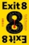 Buchcover und Innenansicht für das Buch: Exit 8