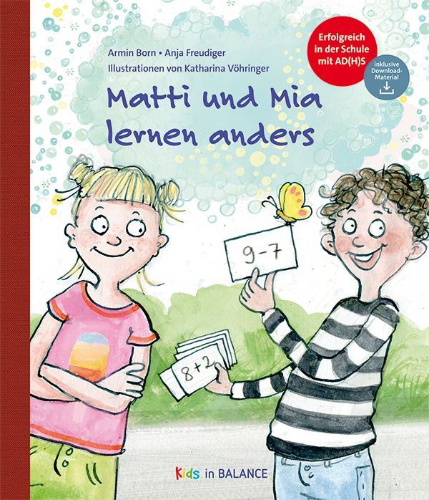 Buchcover und Innenansicht für das Buch: Matti und Mia lernen anders