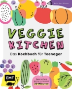 Buchcover und Innenansicht für das Buch: Veggie kitchen - Das Kochbuch für Teenager