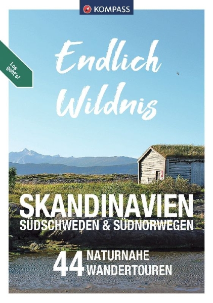 Buchcover und Innenansicht für das Buch: KOMPASS Endlich Wildnis - Skandinavien, Südschweden & Südnorwegen