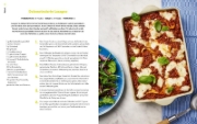 Buchcover und Innenansicht für das Buch: The Ultimate Airfryer Cookbook: One Basket Meals