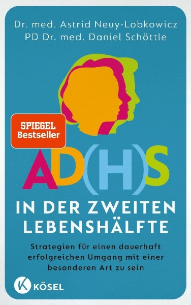 Buchcover und Innenansicht für das Buch: AD(H)S in der zweiten Lebenshälfte
