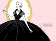 Buchcover und Innenansicht für das Buch: Grace Kelly. The Illustrated World of a Fashion Icon