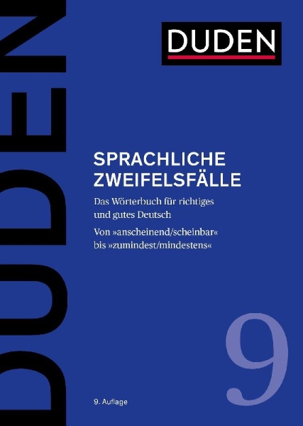 Buchcover und Innenansicht für das Buch: Duden  Sprachliche Zweifelsfälle