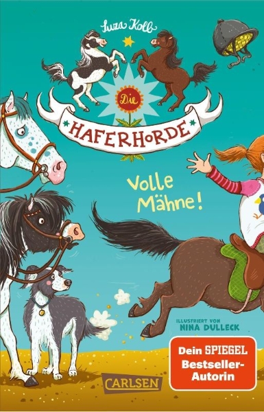 Buchcover und Innenansicht für das Buch: Die Haferhorde 2: Volle Mähne!