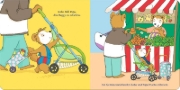 Buchcover und Innenansicht für das Buch: Bobo geht einkaufen