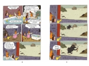 Buchcover und Innenansicht für das Buch: Boss of the Underworld: Shirley vs the Huge Beast