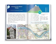 Buchcover und Innenansicht für das Buch: KOMPASS Inspiration Sächsische Schweiz & Böhmische Schweiz