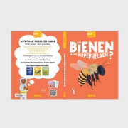 Buchcover und Innenansicht für das Buch: Big Questions Answered - Are Bees Nature's Tiny Heroes?