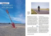 Buchcover und Innenansicht für das Buch: Mit dem Fahrrad auf der Route 66