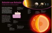 Buchcover und Innenansicht für das Buch: WAS IST WAS Die Sonne. Megaheiß und superhell!