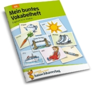 Buchcover und Innenansicht für das Buch: Mein buntes Vokabelheft Englisch 3./4. Klasse