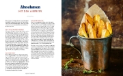 Buchcover und Innenansicht für das Buch: Abnehmen mit dem Airfryer - 30 Rezepte für die Heißluftfritteuse