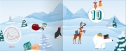Buchcover und Innenansicht für das Buch: 24 knifflige Weihnachtsrätsel. Escape Room Adventskalender