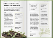 Buchcover und Innenansicht für das Buch: Werden Tomaten süßer, wenn ich sie mit Zuckerwasser gieße und kann ich mein Unkraut einfach aufessen?