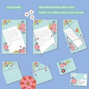 Buchcover und Innenansicht für das Buch: Post für dich. Blumen