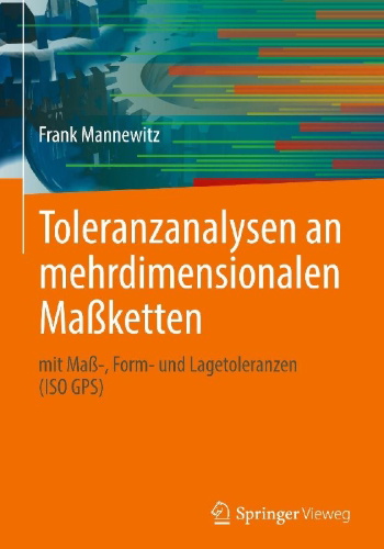Buchcover und Innenansicht für das Buch: Toleranzanalysen an mehrdimensionalen Maßketten