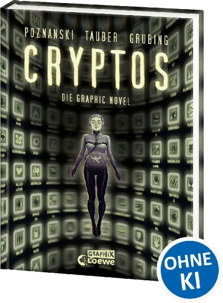 Buchcover und Innenansicht für das Buch: Cryptos - Die Graphic Novel