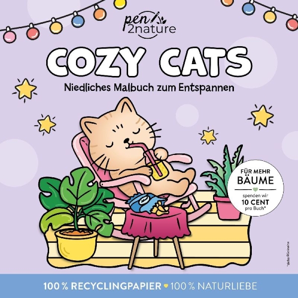 Buchcover und Innenansicht für das Buch: Cozy Cats