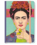 Buchcover und Innenansicht für das Buch: Design Diary Frida 2027