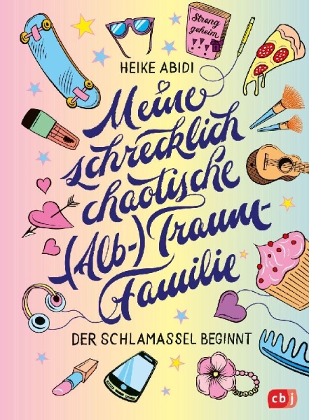 Buchcover und Innenansicht für das Buch: Meine schrecklich chaotische (Alb-)Traumfamilie