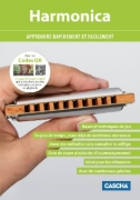 Buchcover und Innenansicht für das Buch: Harmonica - Apprendre rapidement et facilement