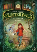 Buchcover und Innenansicht für das Buch: Flüsterwald