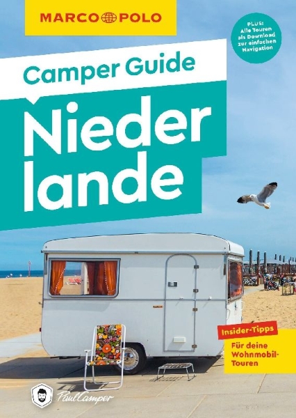 Buchcover und Innenansicht für das Buch: MARCO POLO Camper Guide Niederlande