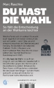 Buchcover und Innenansicht für das Buch: Du hast die Wahl