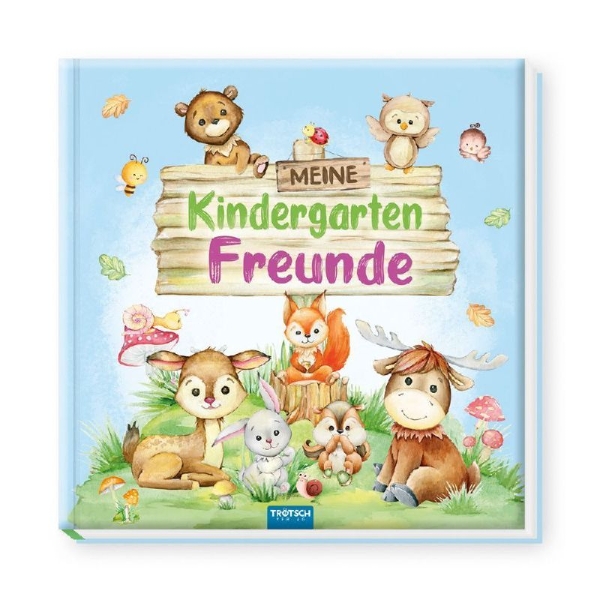 Buchcover und Innenansicht für das Buch: Trötsch Freundebuch Meine Kindergartenfreunde Waldfreunde