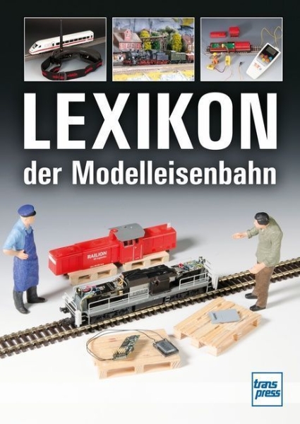Buchcover und Innenansicht für das Buch: Lexikon der Modelleisenbahn