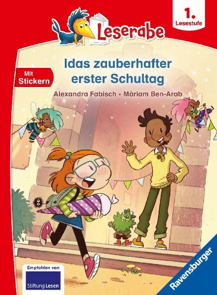 Buchcover und Innenansicht für das Buch: Leserabe 1. Lesestufe - Idas zauberhafter erster Schultag