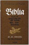 Buchcover und Innenansicht für das Buch: Die Luther-Bibel von 1534