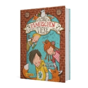 Buchcover und Innenansicht für das Buch: Die Schule der magischen Tiere 01