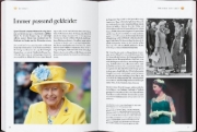 Buchcover und Innenansicht für das Buch: Queen Elizabeth II - An illustrated treasury