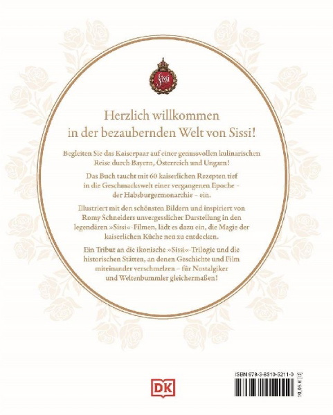 Buchcover und Innenansicht für das Buch: Sissi. Das kaiserliche Kochbuch
