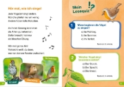 Buchcover und Innenansicht für das Buch: WAS IST WAS Erstes Lesen easy! Wie leben unsere Vögel?