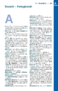 Buchcover und Innenansicht für das Buch: Langenscheidt Praktisches Wörterbuch Portugiesisch