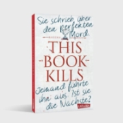 Buchcover und Innenansicht für das Buch: This Book Kills