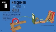 Buchcover und Innenansicht für das Buch: Build Your Own Chain Reaction Machines: How to Make Crazy Contraptions Using Everyday Stuff