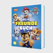 Buchcover und Innenansicht für das Buch: PAW Patrol Mitmachbuch: Mein Freundebuch