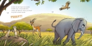 Buchcover und Innenansicht für das Buch: LESEMAUS 203: Elefant will durch die Wand