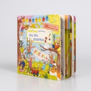 Buchcover und Innenansicht für das Buch: Hör mal (Soundbuch): Wimmelbuch: Has, Has, Osterhas