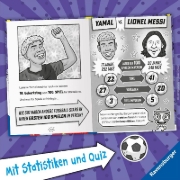 Buchcover und Innenansicht für das Buch: Fußball-Stars - Alles über Yamal. Vom Fußball-Talent zum Megastar